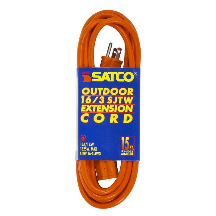 Satco 93-5035 15ft Outdoor Extension Cords