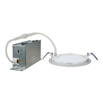 Halo HLB4 4" LED Round Direct Surface Mount Downlight with Remote Driver/Junction Box, CCT Select, 120/277V