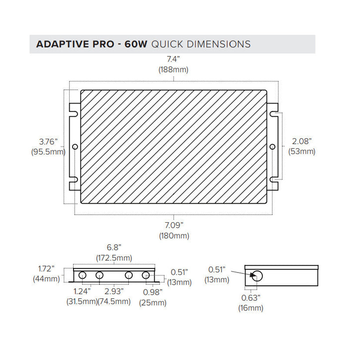 American Lighting Adaptive PRO Driver with Enclosed Leads and Knockouts