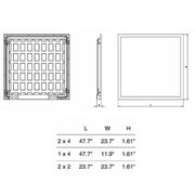 Deco BLP 1x4 LED Back-lit Flat Panel, 5 Power & 5CCT Selectable, Up to 5000 lm, 120-277V, 6-Pack