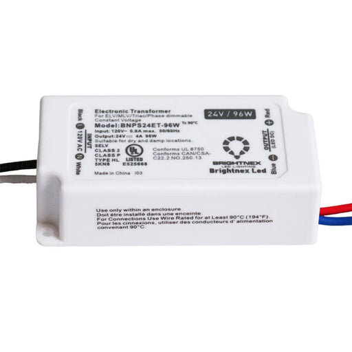 BrightNEX BNPS24ET 24V 96W Dimmable LED Transformer
