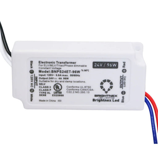 BrightNEX BNPS24ET 24V 96W Dimmable LED Transformer