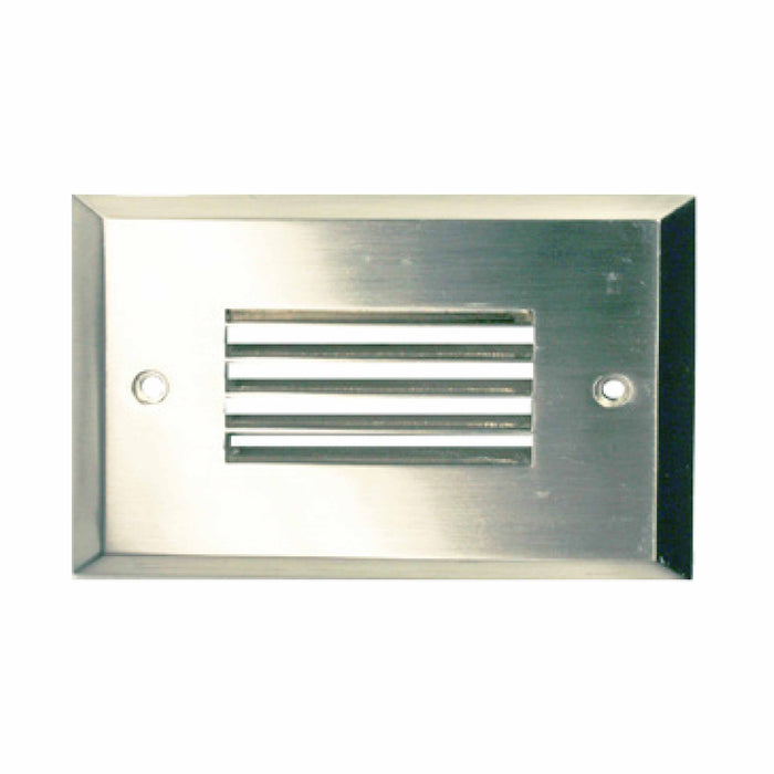 Westgate SLT-LH LED Step Light Horizontal Louver Face Plate, Brushed Nickel