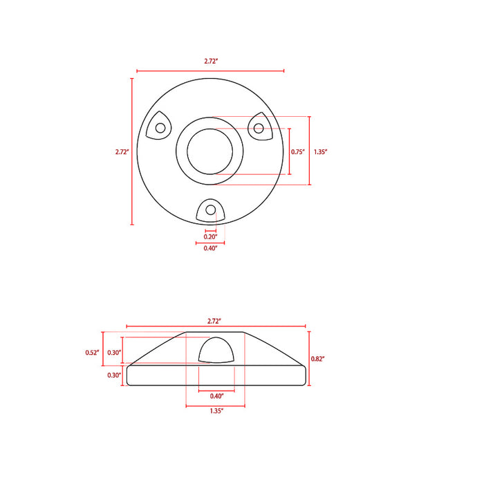 ABBA BP1-NB Natural Brass Bracket