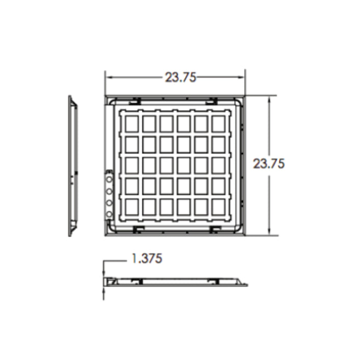 Energetic BPL2MP38E83550-DS 2x2 21W/25W/30W LED Backlit Panel, 3CCT & Lumens Selectable, 120-347V
