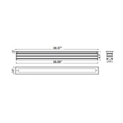 Westgate CIGL-40-MCT 40" 24W LED Linear Architectural Inground Lights, 3CCT Selectable, 2256 Lumens