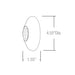 Sensor Switch Ceiling Mount Sensor - Line Voltage, Small Motion / Standard Range 360° Lens