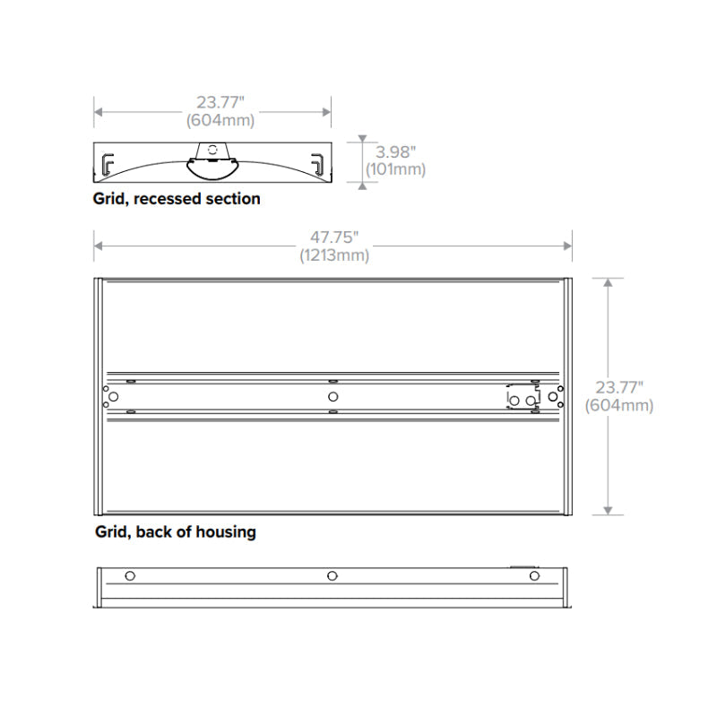 Columbia LCAT24-LSCS 2x4 LED Architectural Troffer, CCT & Lumen Switchable