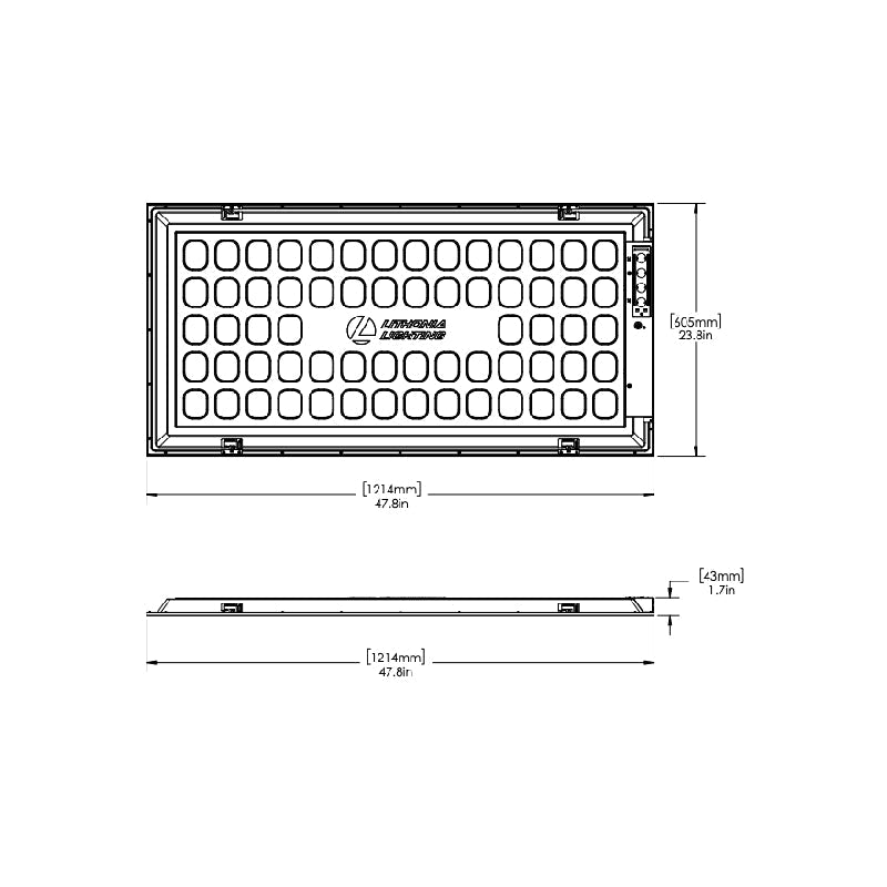 Lithonia Contractor Select CPX 2x4 LED Flat Panel, Switchable Lumens 3500LM/4300LM/5500LM, Switchable CCT 3500K/4000K/5000K, 80+CRI,  120-277V