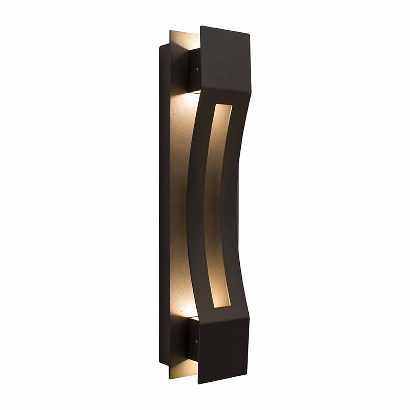 Westgate CRE-04 Crest Curve 10W 20" Tall, LED Outdoor Wall Sconce, 100-277V