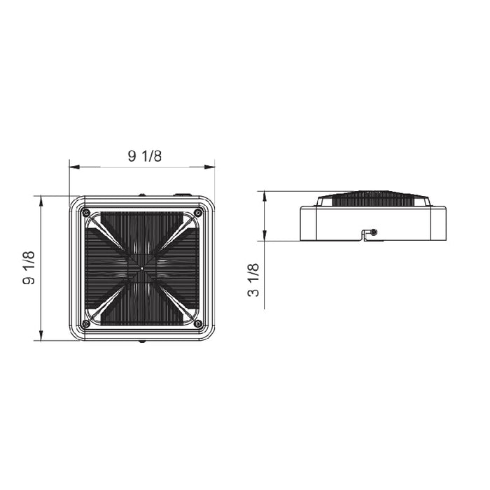 Lámparas de techo y garaje Westgate CXES 10W/20W/30W Square New Concept