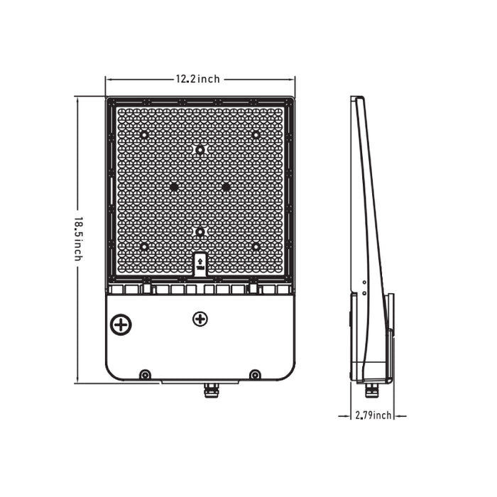 Deco DAL 200W/240W/300W LED Area Light, 3CCT Selectable, Up to 45000 lm, 347-480V