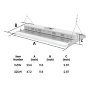Deco DLH 4-ft LED Linear High Bay, 3 Power & 3CCT Selectable, 120-277V