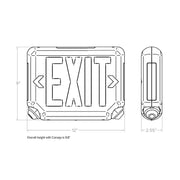 Dual-Lite EVC Series LED Emergency Light/ Exit Sign, Remote Capacity