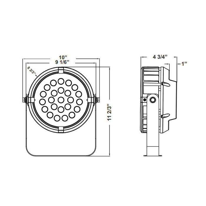 Westgate DMX-FL 36W LED Round Flood Light, RGBW