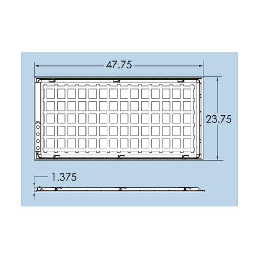 Energetic E1BPL4 2x4 39W LED Flat Panel, 4000K