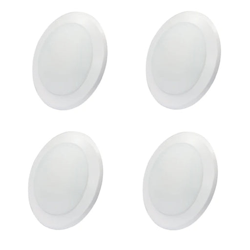 E1DLD6 6" Round LED Disk Light, 5CCT Selectable, 4-Pack