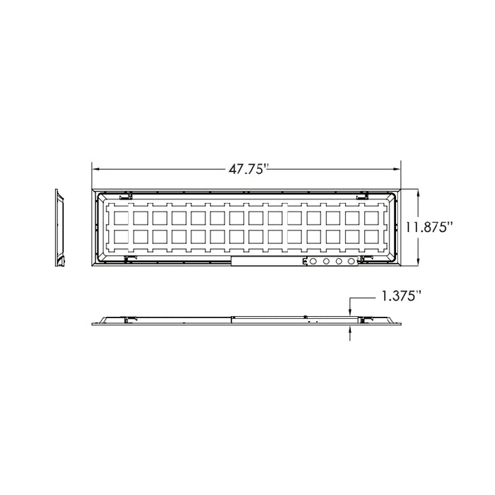 Energetic E2BPL1 1x4 LED Back-Lit Flat Panel, 3CCT & Wattage Selectable, 120-347V, 4-PACK