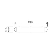 Energetic E2VT2A20 2-ft 20W LED Vapor Tight, 5000K, 2640 Lumens, 120-277V