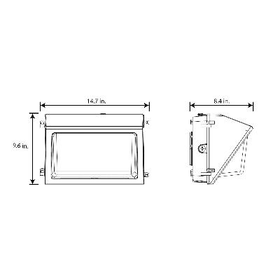 Energetic E3WPA 40W LED Dusk to Dawn Outdoor Wall Pack, 4000K