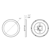 Energetic E5DL11-92750 11" 26W LED Commercial Downlight, 5CCT Selectable, 1800 Lumens, 120V