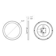 Energetic E5DL5-92750 5" 10W LED Commercial Downlight, 5CCT Selectable, 700 Lumens, 120V