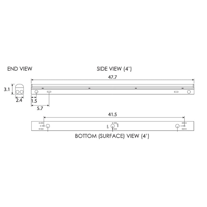 Energetic E5SLB 4-ft 19W LED Strip Light, 4000K, 2793 Lumens, 120-277V