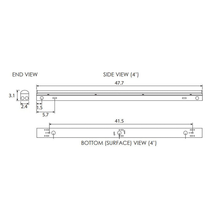 Energetic E5SLB 4-ft 35W LED Strip Light, 3CCT & Lumens Selectable, 120-277V