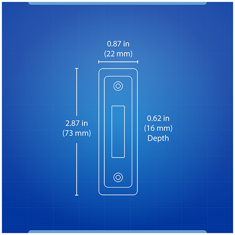 NICOR EDC1 Single-Gang Electronic Door Chime Kit with Lighted Button