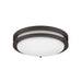 Energetic FMB01R17E93050 14" 28W LED Round Metal-Trim Flush Mount, 3 CCT Selectable, 1700 Lumens, 120V - Black