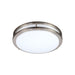 Energetic FMB01R17E93050 14" 28W LED Round Metal-Trim Flush Mount, 3 CCT Selectable, 1700 Lumens, 120V - Brushed Nickel