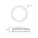 Energetic FMB01R17E93050 14" 28W LED Round Metal-Trim Flush Mount, 3 CCT Selectable, 1700 Lumens, 120V