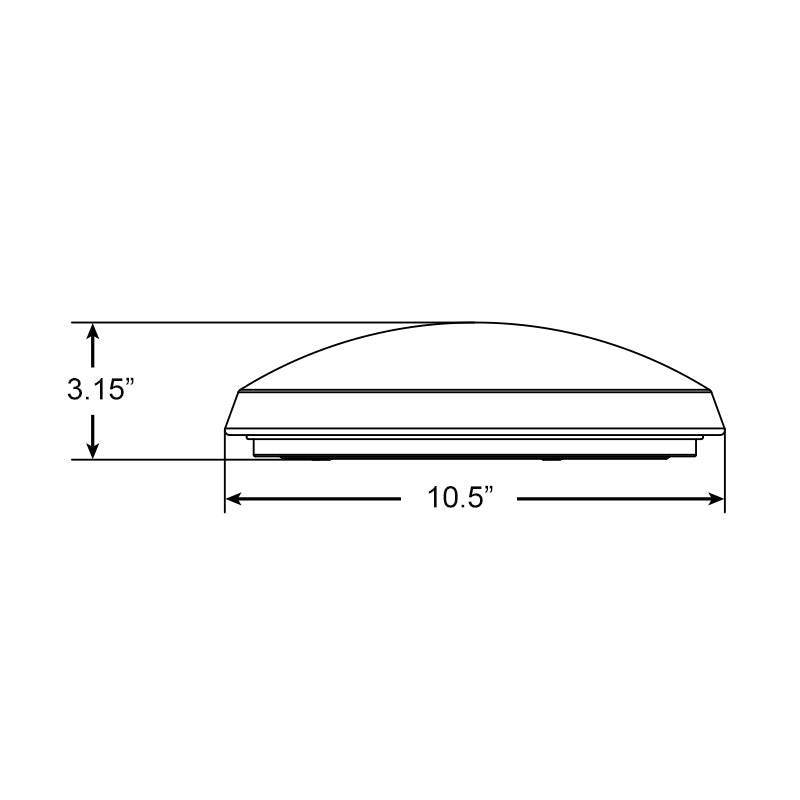 Energetic FMR11R12E92750 11" 12W/14W/16W LED Flush Mount, 5CCT & 3 Lumens Selectable, 120V