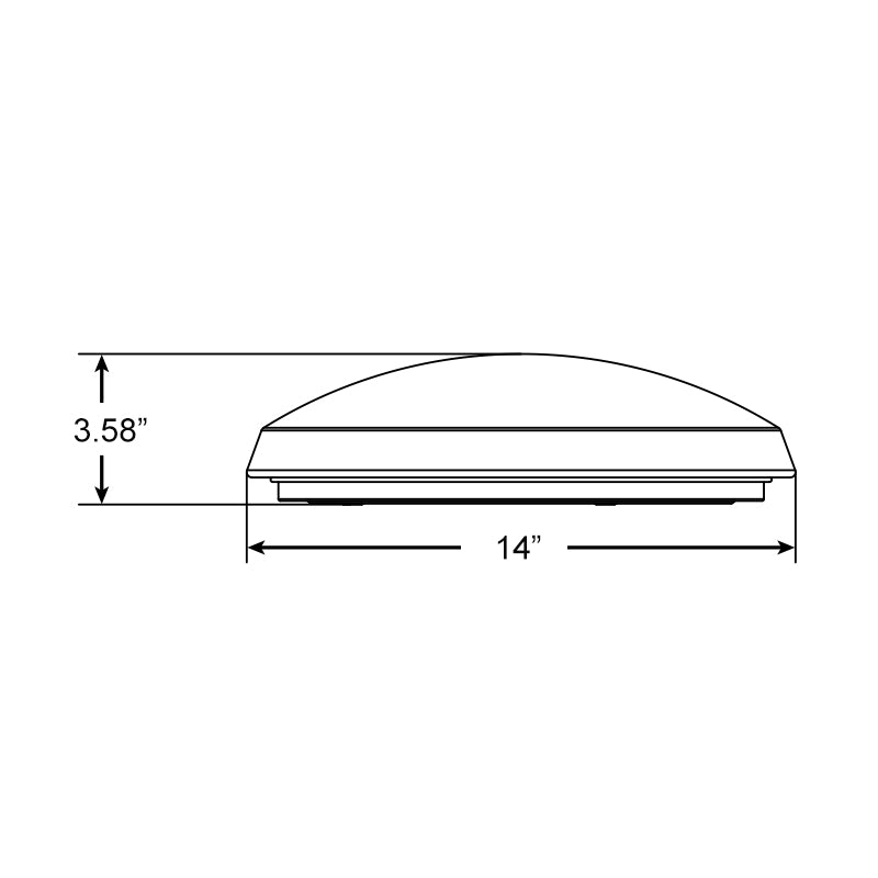 Energetic FMR15R18E92750 15" 18W/21W/24W LED Flush Mount, 5CCT & 3 Lumens Selectable, 120V