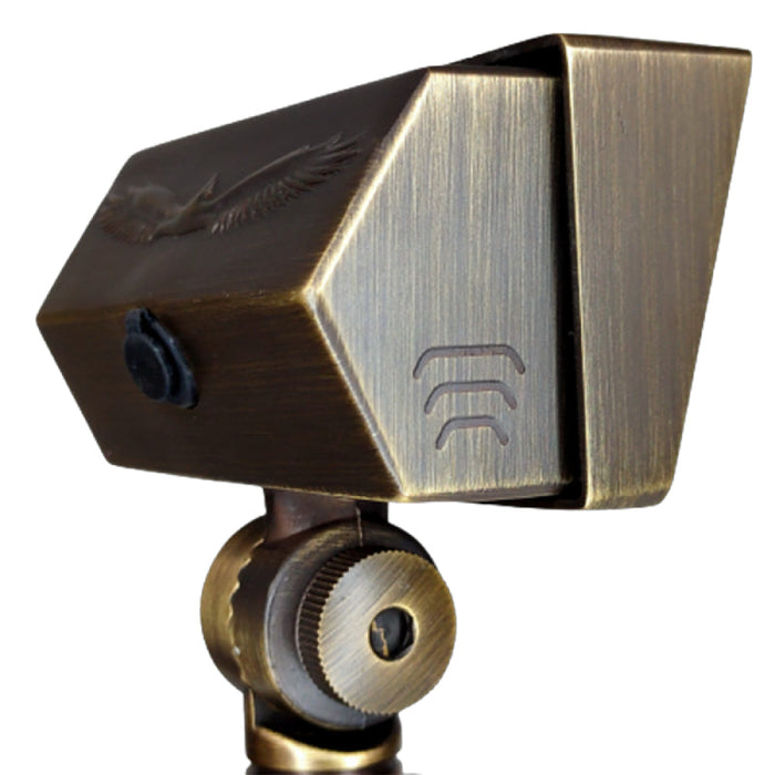 ABBA FPBCC04 2W-7W 12V LED Landscape Flood Light, 3 CCT, Brass