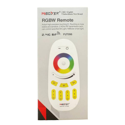 BrightNEX BN272 MiBoxer FUT096 2.4G RF RGBW Remote | 4-Zone Touch Controller