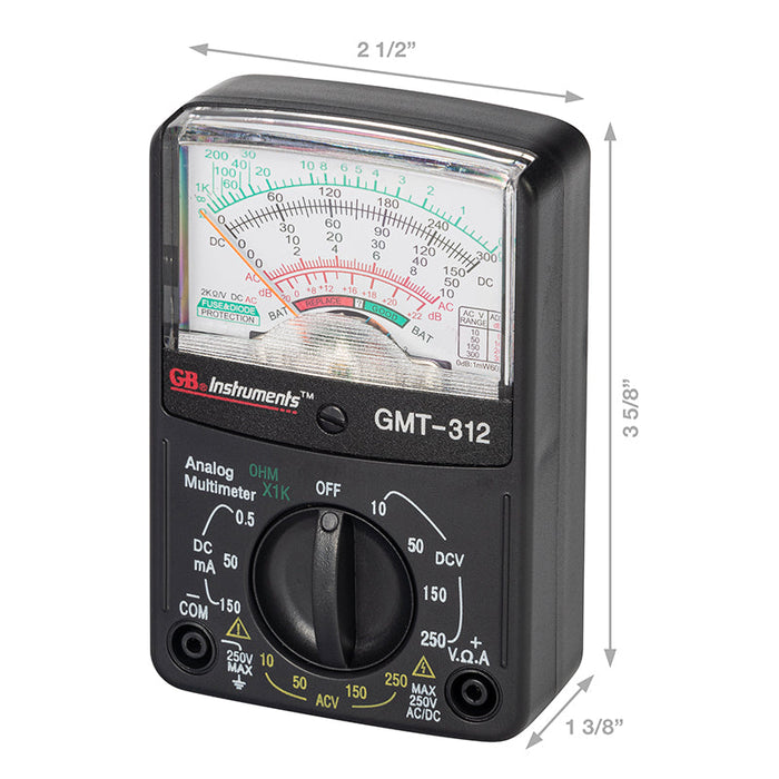 Multímetro analógico de 5 funciones Gardner Bender GMT-312