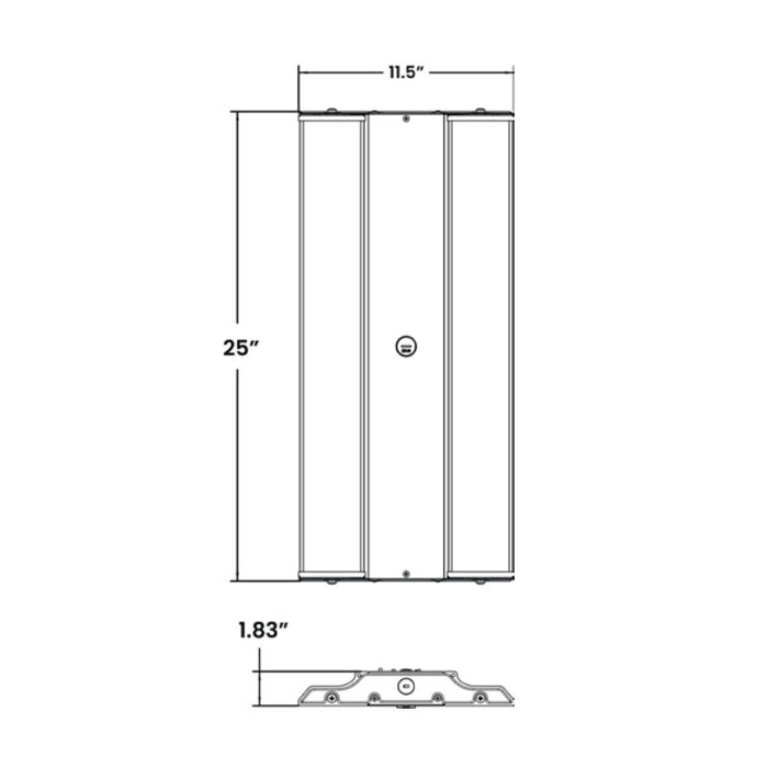 Energetic HBDNP 2-ft 160W LED Linear Highbay with Angle Adjustable Light Panels, 5000K, 22000 Lumens, 120-277V