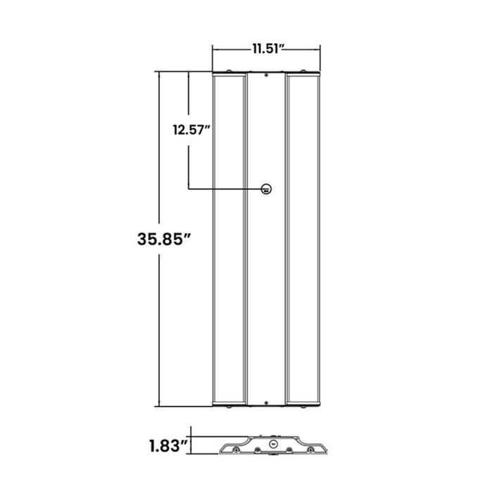 Energetic HBDNP 3-ft 300W LED Linear Highbay with Angle Adjustable Light Panels, 5000K, 42500 Lumens, 120-277V