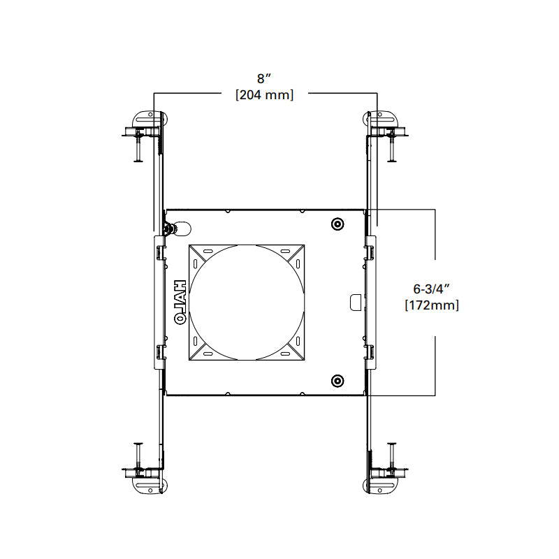 Halo HL4RSMF 4" Mounting Frame for Round or Square Fixture Fittings
