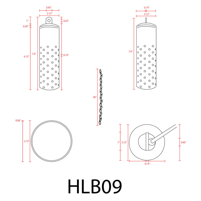 ABBA HLB09 2"  Hanging Spot Light, Brass, 12V