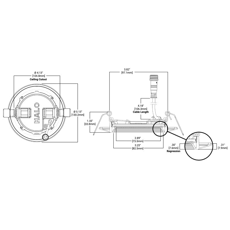 Halo HLBC4 - Downlight LED ultrafino de 4", con atenuación gradual, CCT y lúmenes seleccionables, instalación doble, atenuación cálida, cumple con las normas de California
