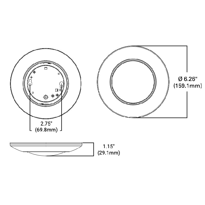 Halo HLCE4 4" Surface Mount LED Disk Light, 5CCT Selectable