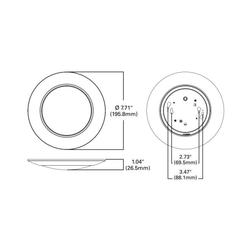 Halo HLCE 6" Surface Mount LED Disk Light,  Up to 990 Lumens, 3000K, Cal T20, 120V, 18-Pack
