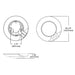 Halo HLCEMS 4" Surface Mount LED Disk Light with Integrated Motion Sensor, 5CCT Selectable, 1075 Lumens, 120V, Matte White, California Version