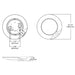 Halo HLCEMS 6" Surface Mount LED Disk Light with Integrated Motion Sensor, 5CCT Selectable, 1305 Lumens, 120V, Matte White, California Version