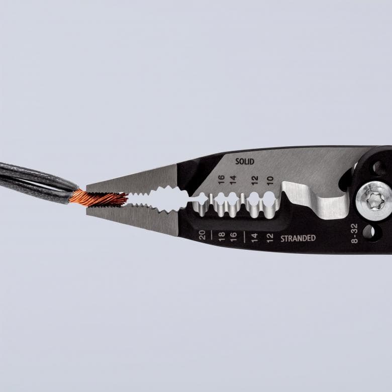Alicates pelacables multifunción Knipex 13 72 8 estilo americano
