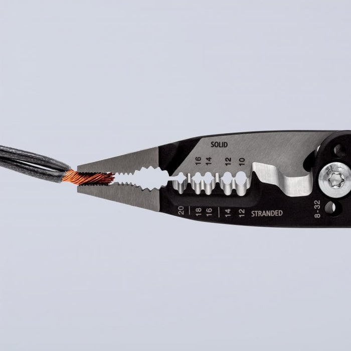 Alicates pelacables multifunción Knipex 13 72 8 estilo americano
