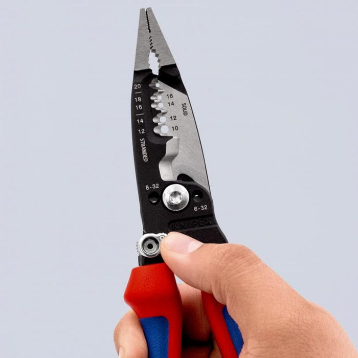 Alicates pelacables multifunción Knipex 13 72 8 estilo americano