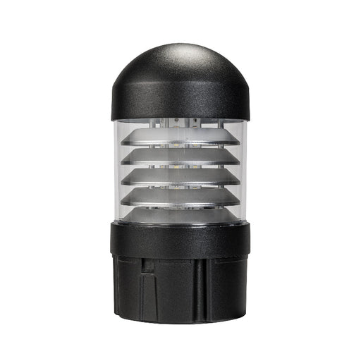 Keystone 14W/19W/24W LED Dome Bollard Head, Louvered Reflector, 3CCT Selectable - Black